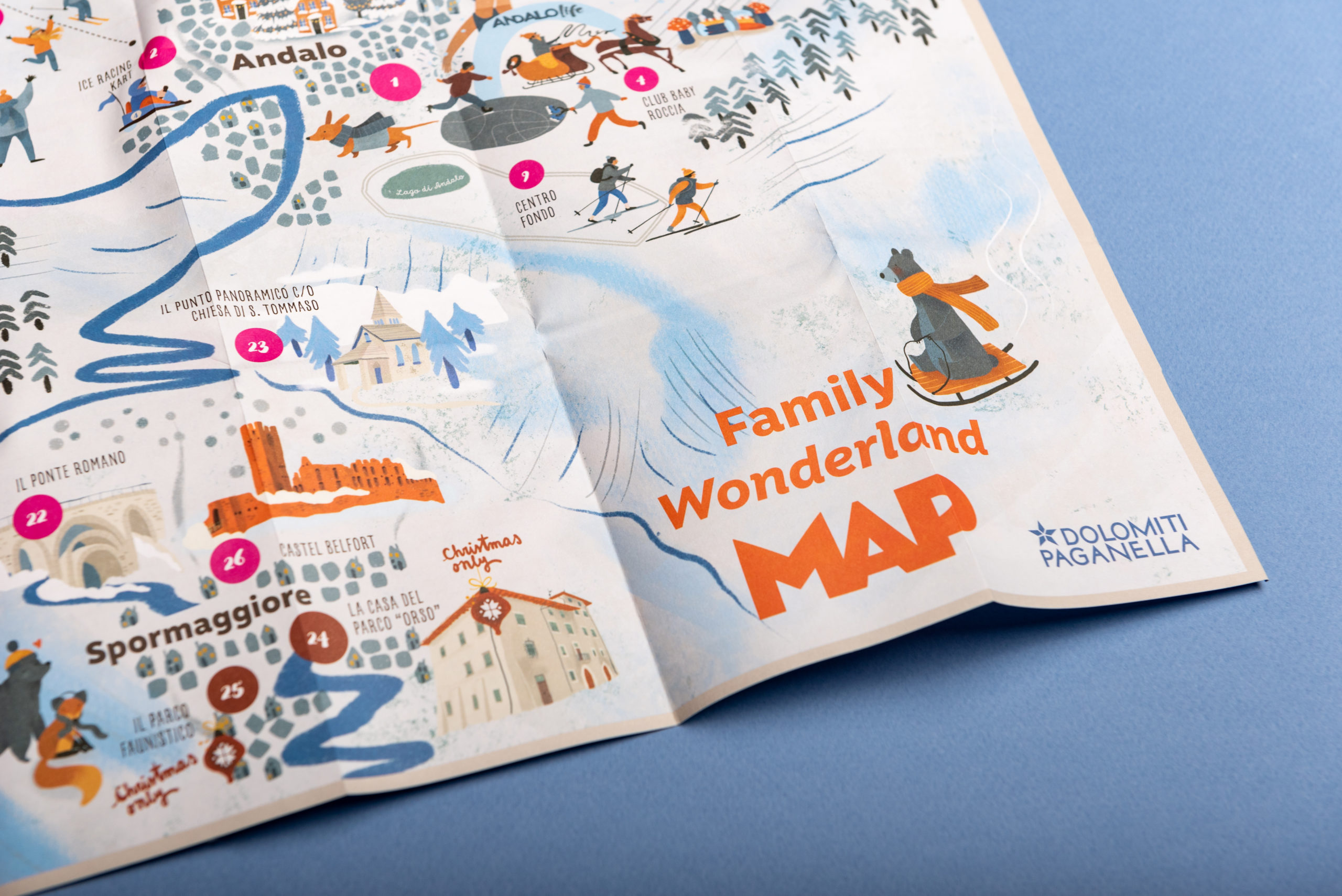 Family wonderland Map - WINTER | Maria Marega illustratrice freelance